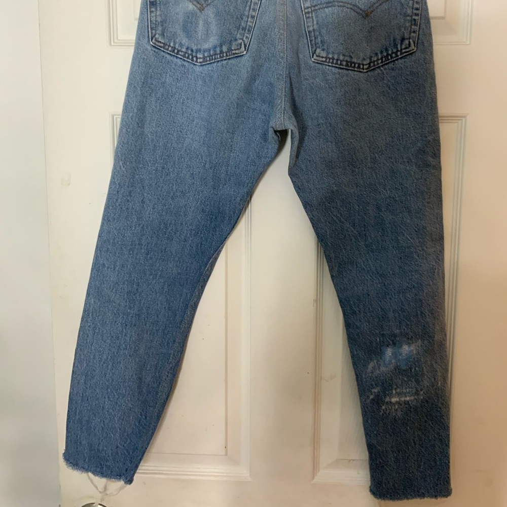 Re/Done Levi’s High Rise Ankle Crop 26 RARE - Picture 2 of 16